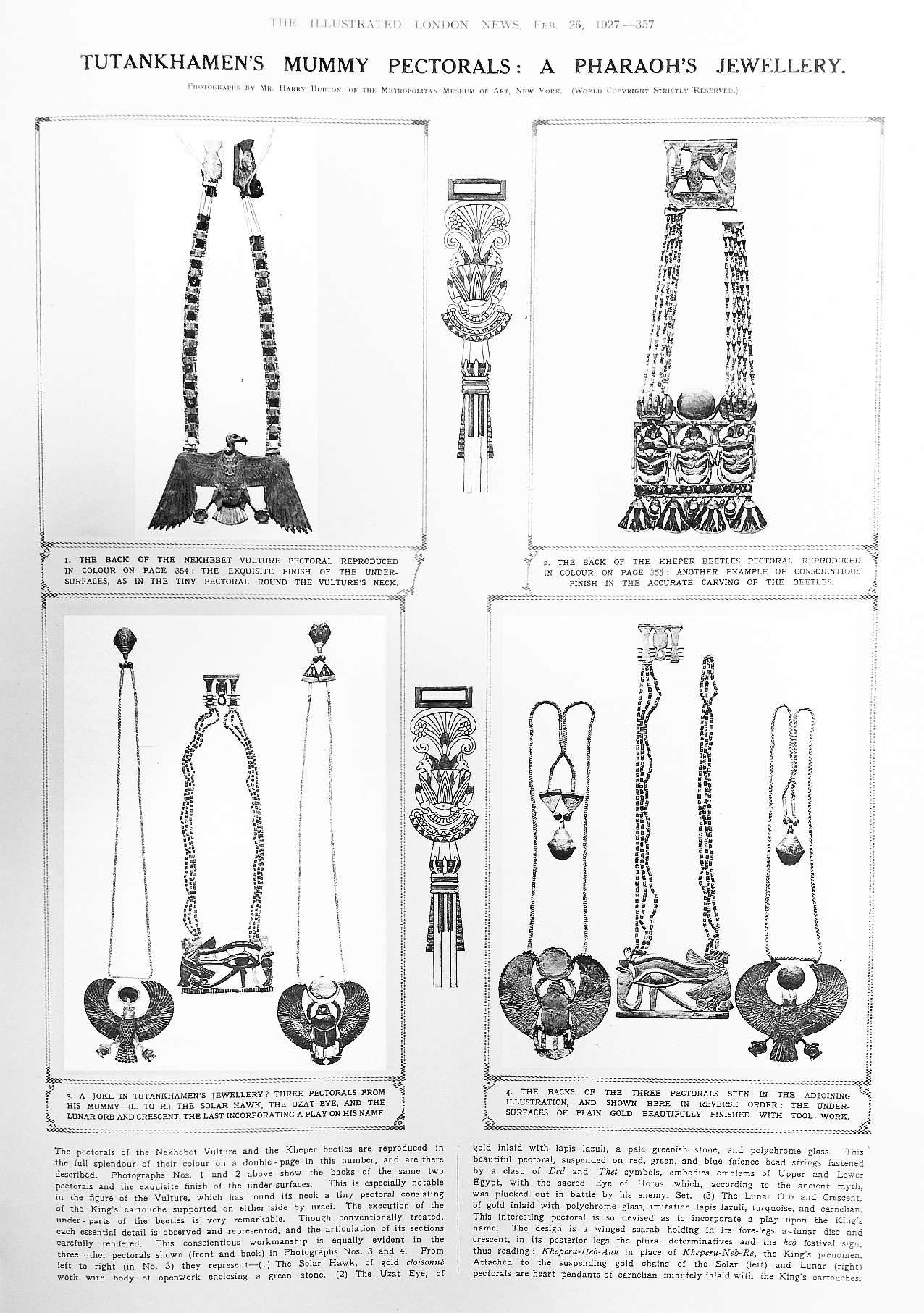 tut pectoral jewels